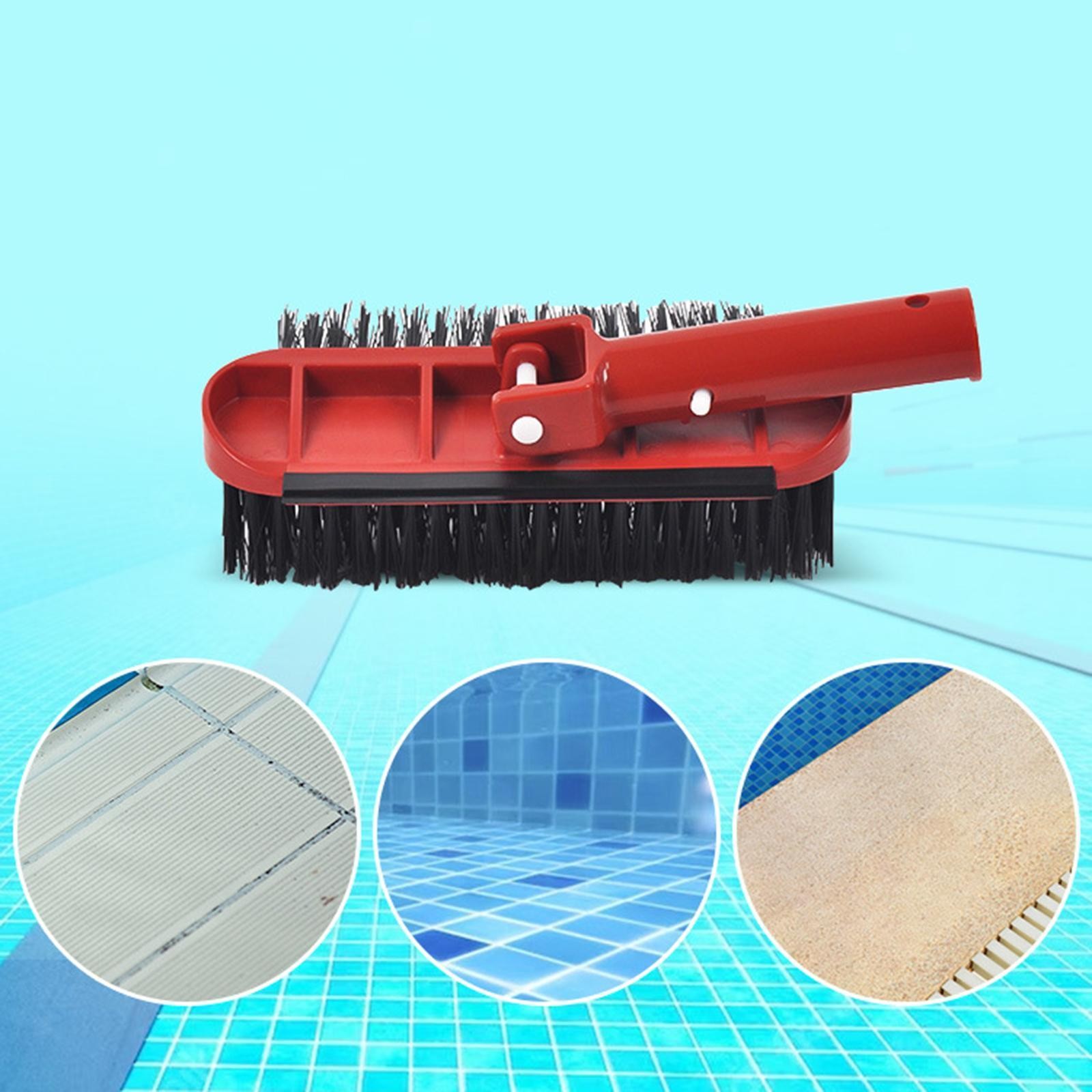 Pool Brush Cleaner Handheld Comfort Grip for Stair & Corner Sturdy Multipurpose