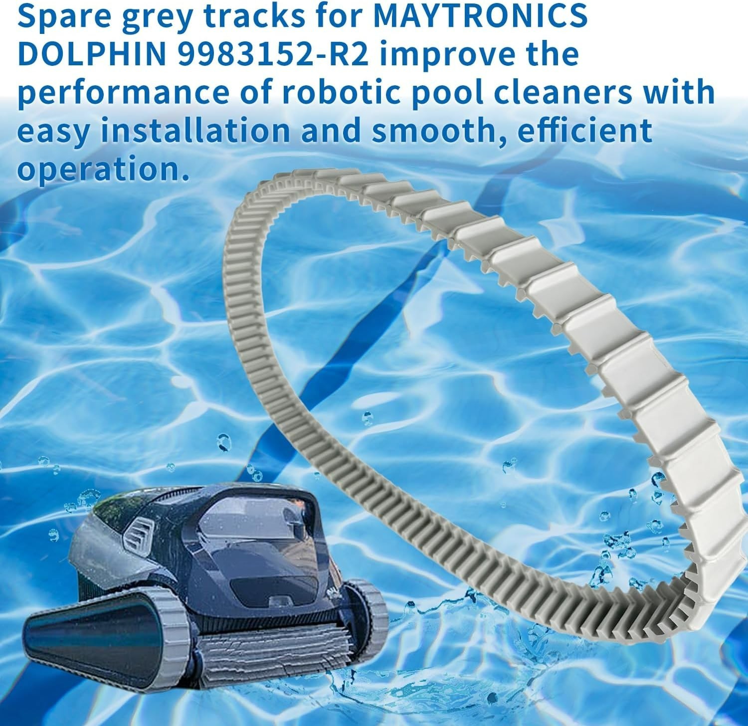 Durable 2-Pack Tracks for Maytronics Dolphin Pool Cleaners – Part 9983152-R2