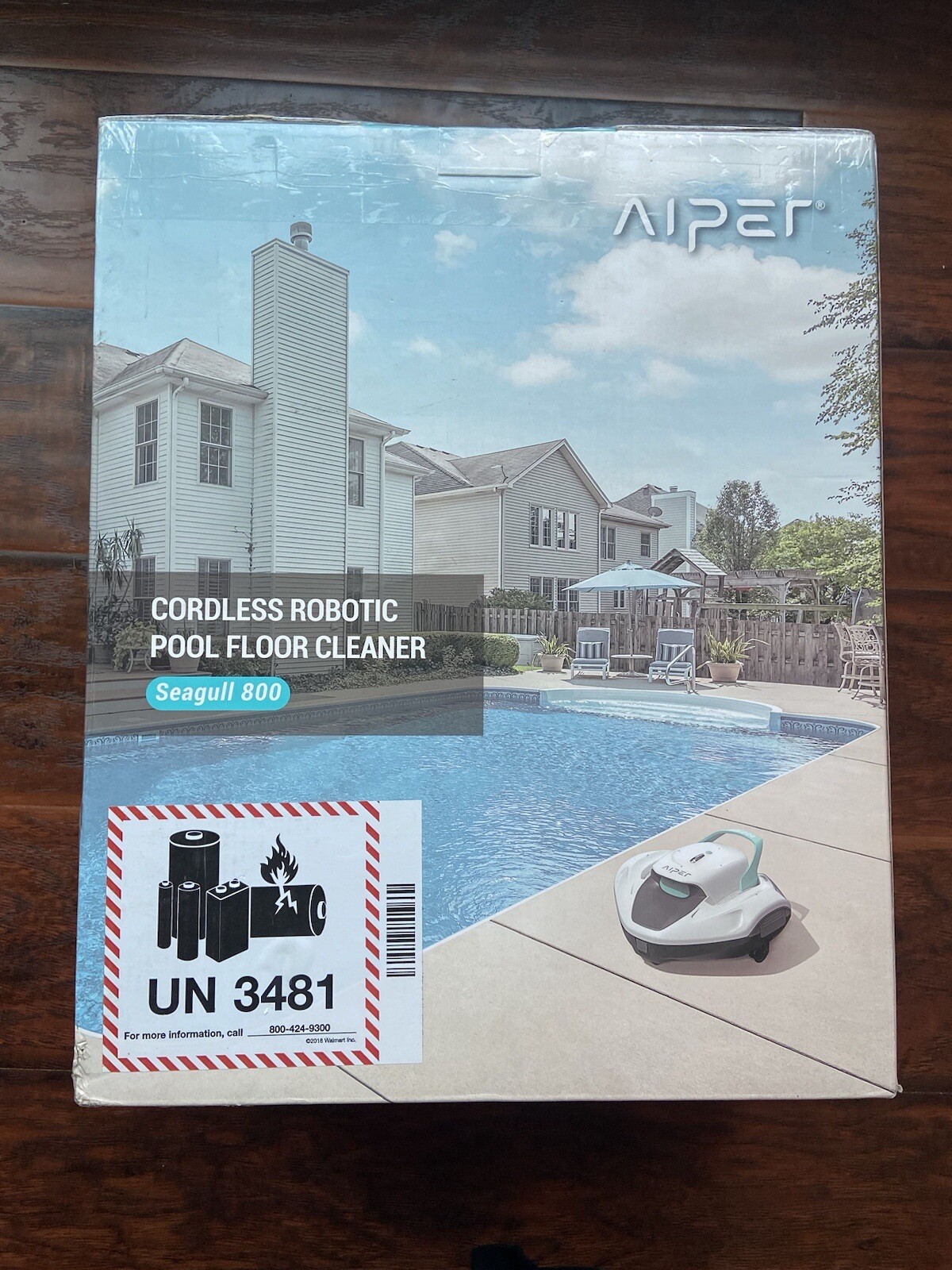 Cordless Robotic Vacuum Pool & Spa Floor Cleaner Maintenance Aiper Seagull 800