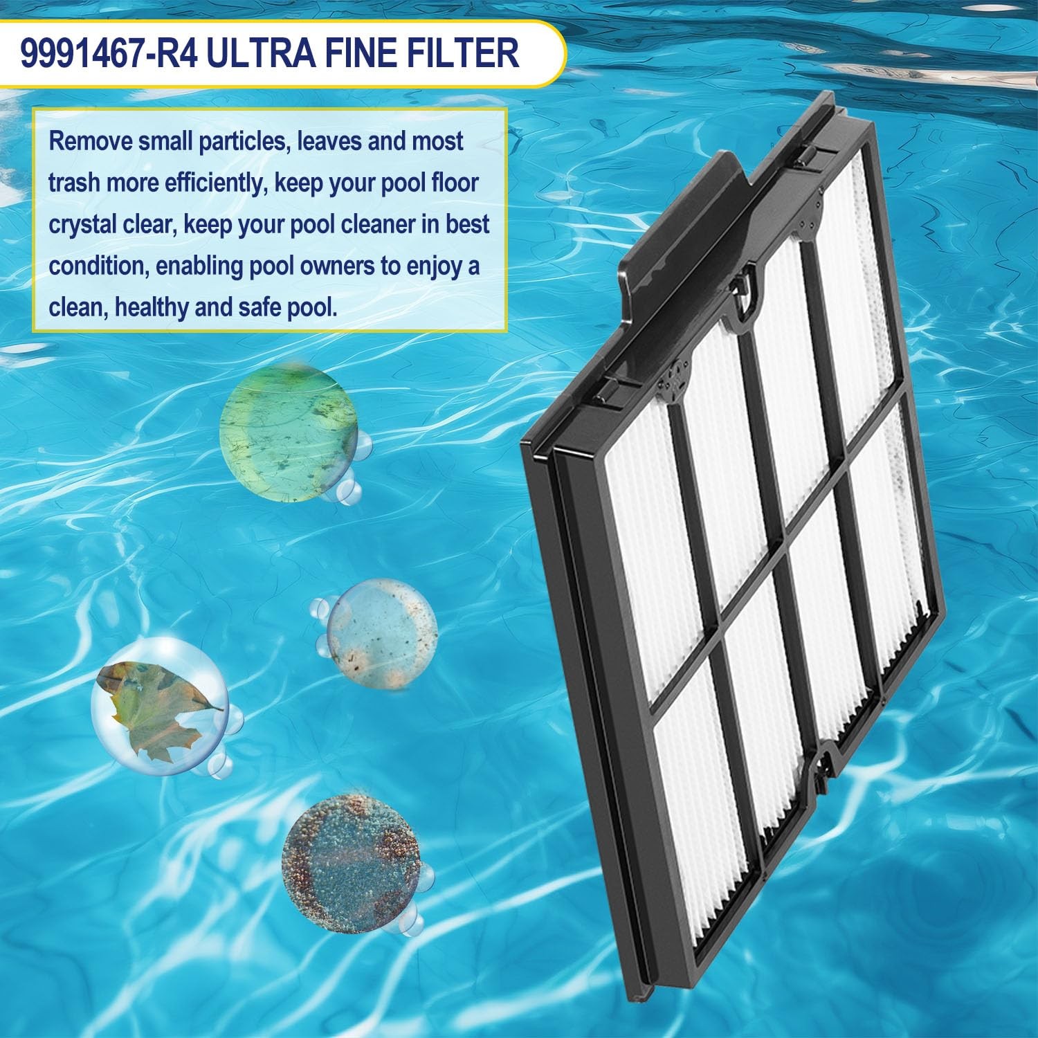 Ultra Fine Filter Panels Replacement Kit for Dolphin Pool Cleaners