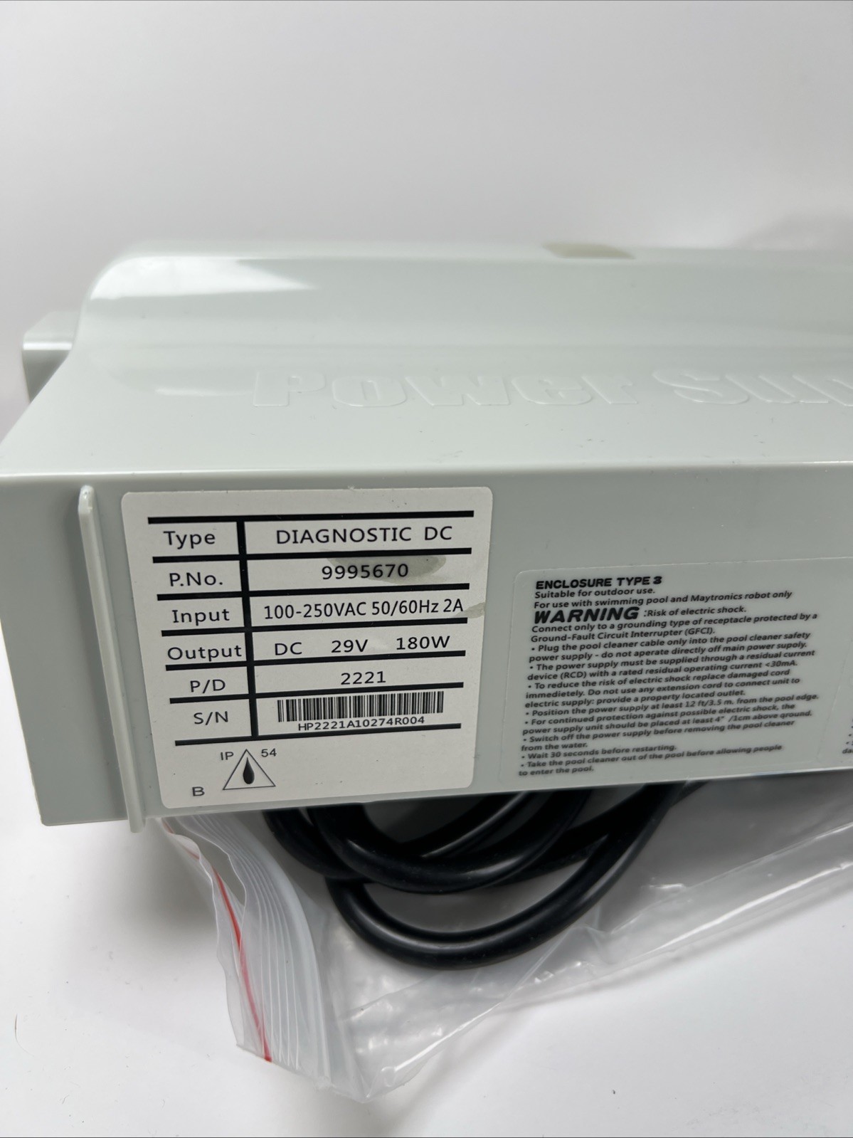for Dolphin Robotic Pool Cleaners 9995670-US-ASSY Power Supply Replacement