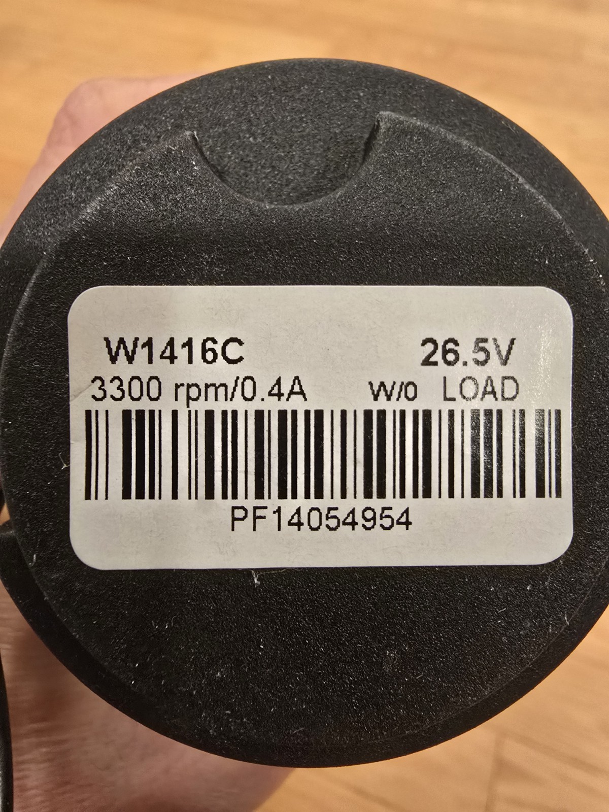 POLARIS ZODIAC PUMP MOTOR W1416C 26.5V W/0 LOAD 3300 rpm/0.4A Works Great 👍