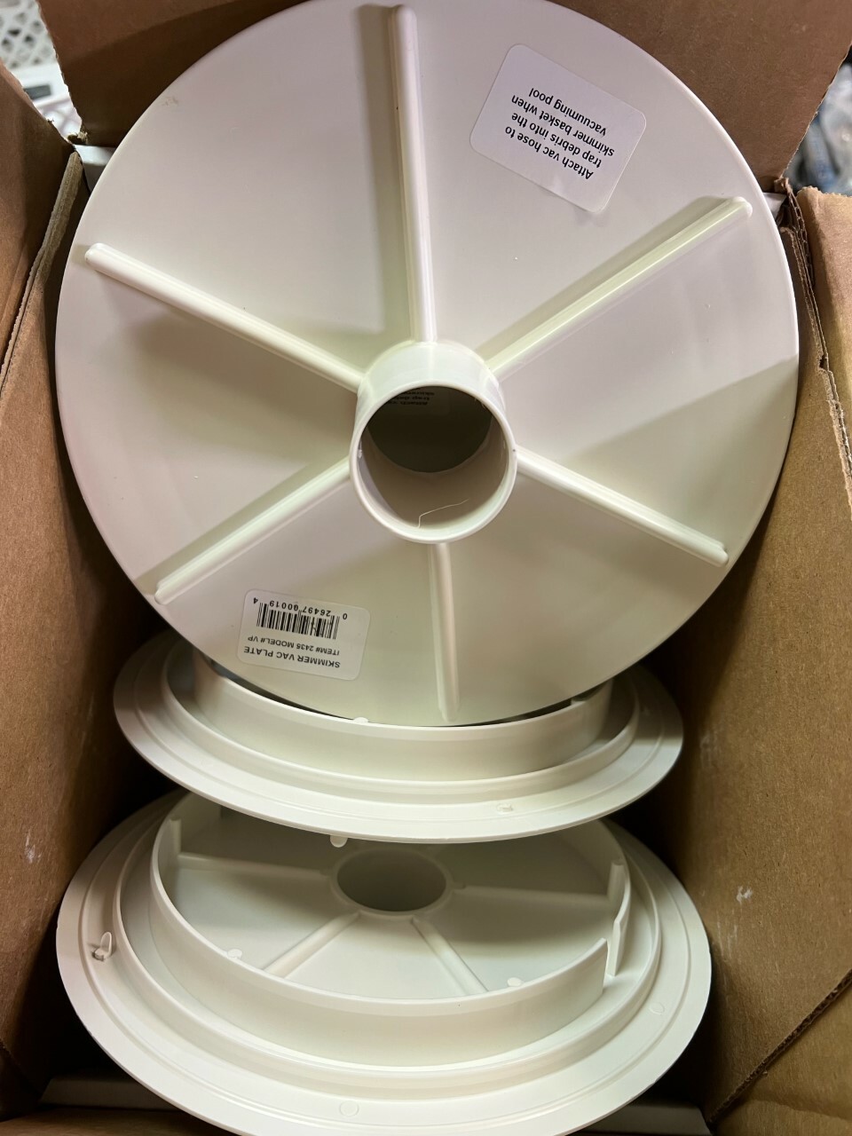 Aqua EZ Plastic Vacuum plate Item #2435Model #VP (Box of 4)