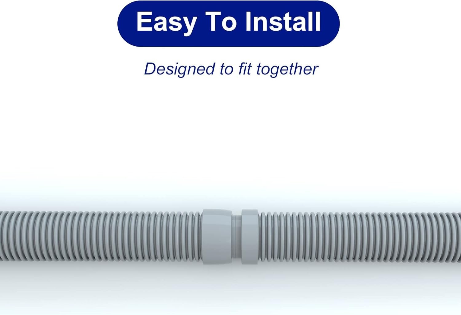 1.5” Pool Vacuum Hose Set – 8 Pieces for Auto Cleaners – 26ft Total