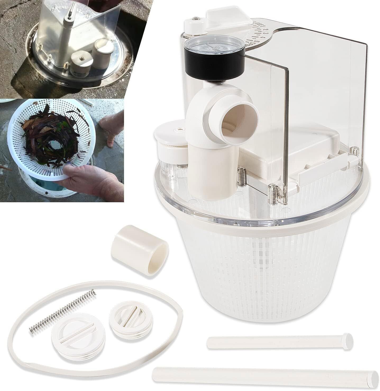 Replace for R211100 Pentair Vac-Mate Pool Cleaner Dispenser Box Skimmer Complete