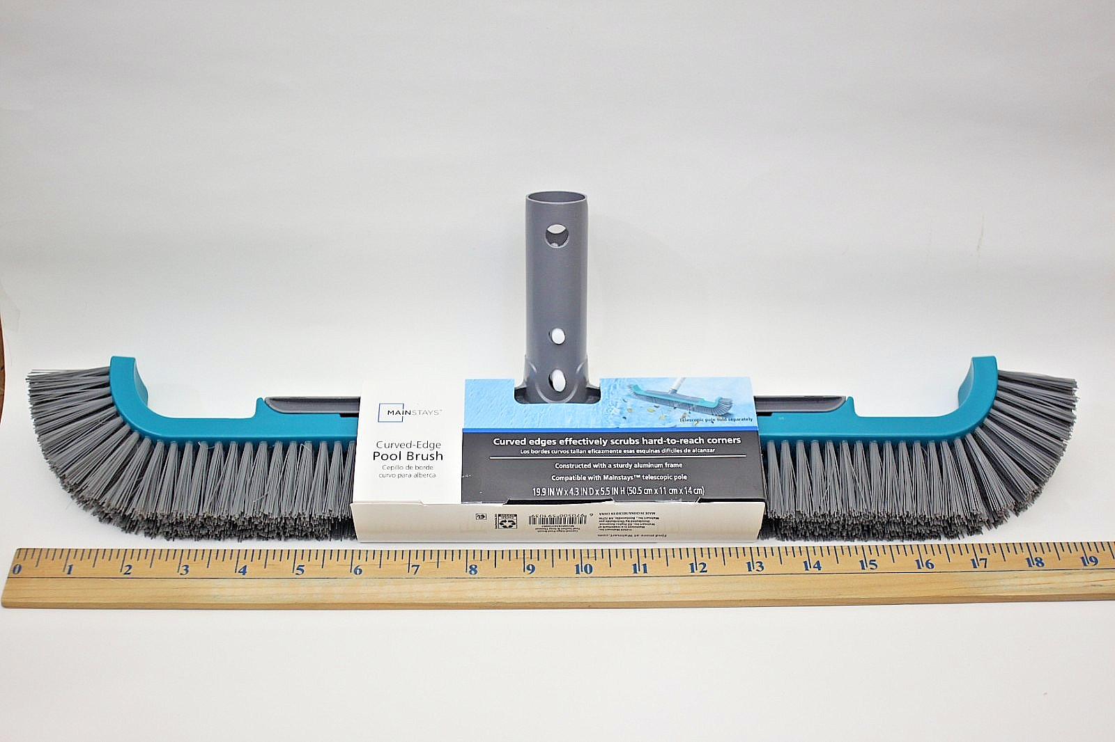 Curved Edge Pool Brush 19 3/4 Inch