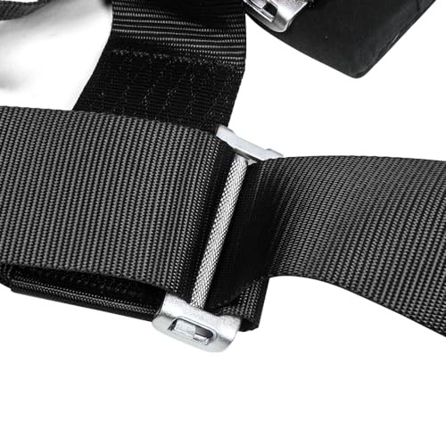 Black Heavy Duty 4 Point Harness – Ultra Soft – 3 Inch