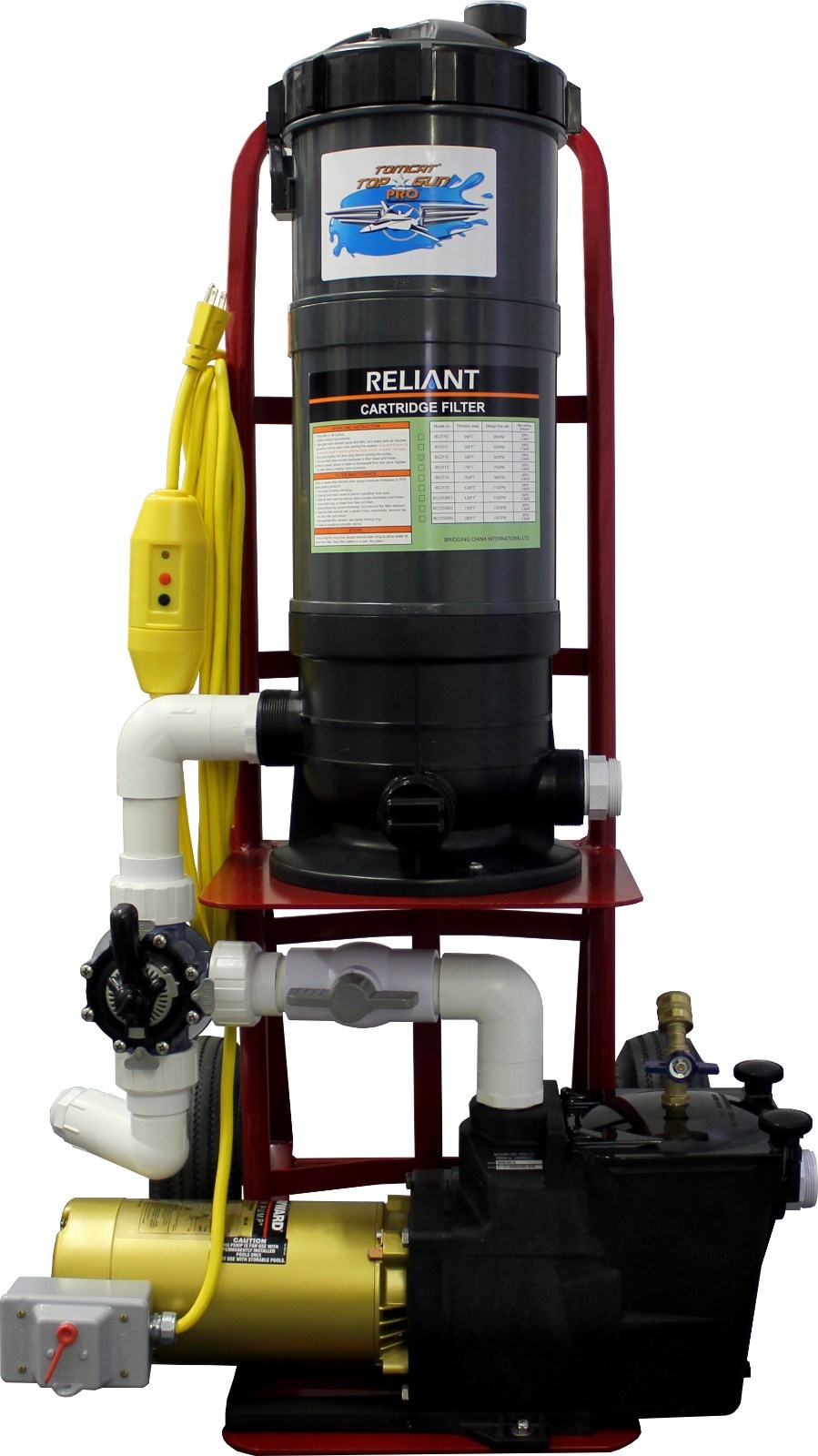 TOMCAT® TOP GUN™ PRO PORTABLE POOL VACUUM CLEANER 1.0 HP HAYWARD® SUPER PUMP®