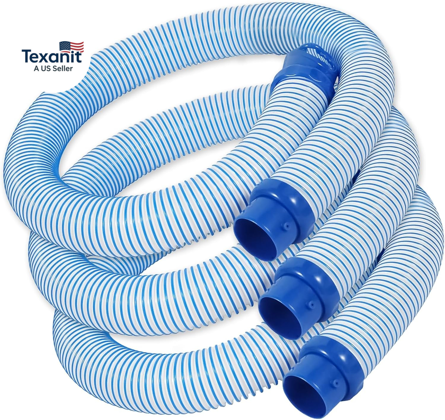 Pool Vacuum Hose, 3 Pack Twist Lock Pool Cleaner Hose Replacement for MX6 MX8, 3