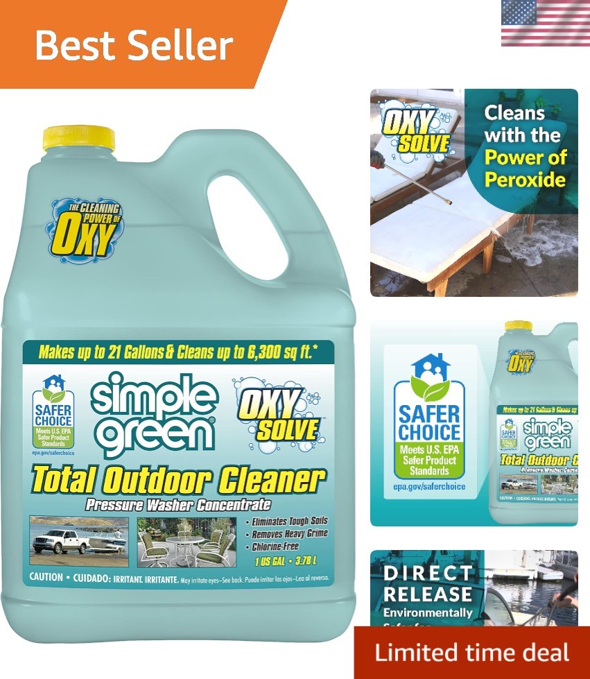 Oxy Solve 1 Gal. Eco-Friendly Outdoor Cleaner Concentrate for Safe Washing