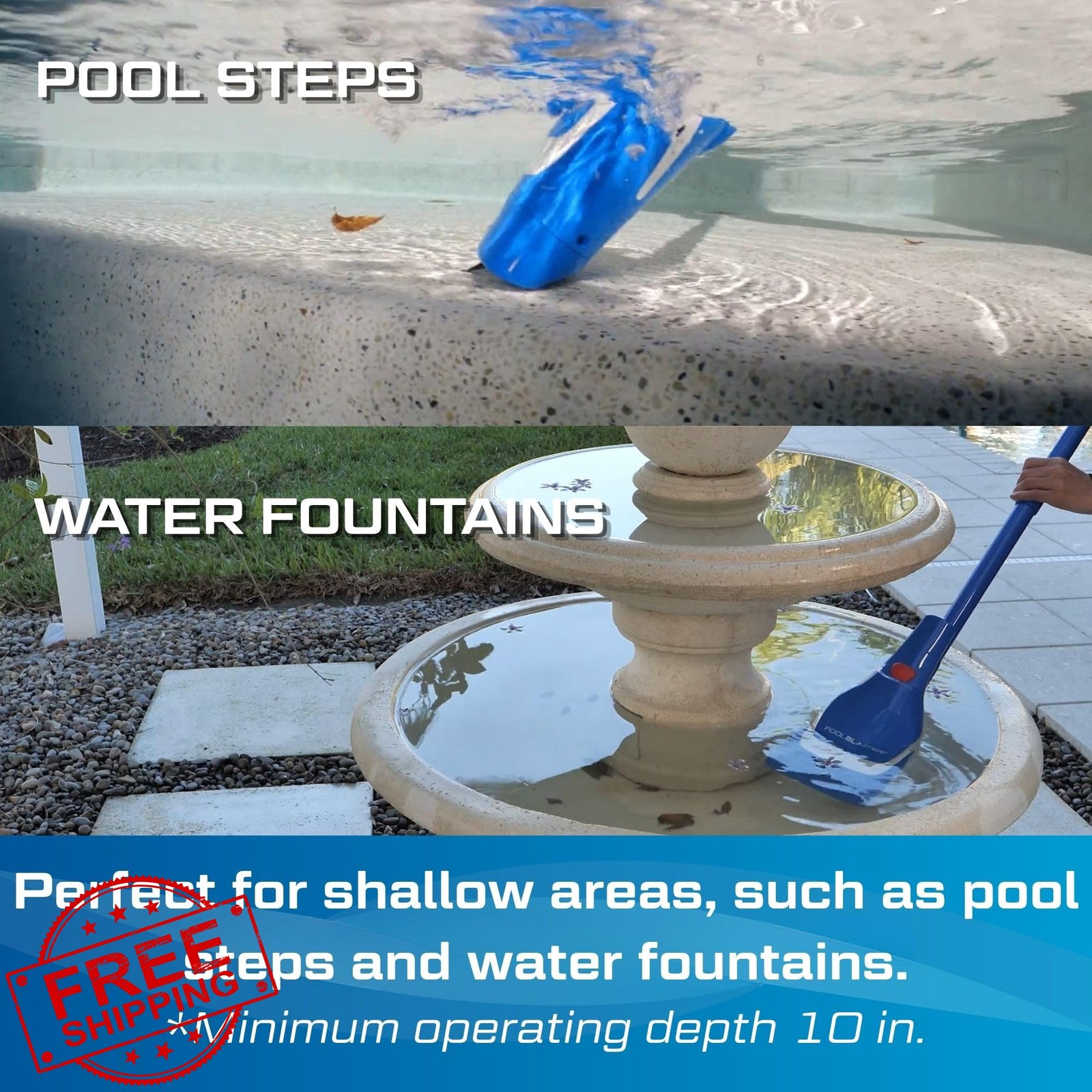 NEW 2026 Pool Blaster Aqua Broom Recharge G2 – Cordless Spa and Hot Tub Vacuu…