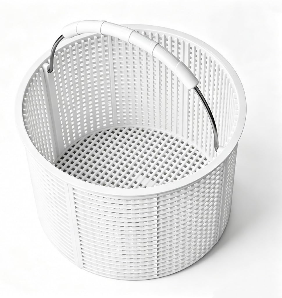 Pool Skimmer Basket Replacement for Inground Pools 7 Inch HeavyDuty Nylon