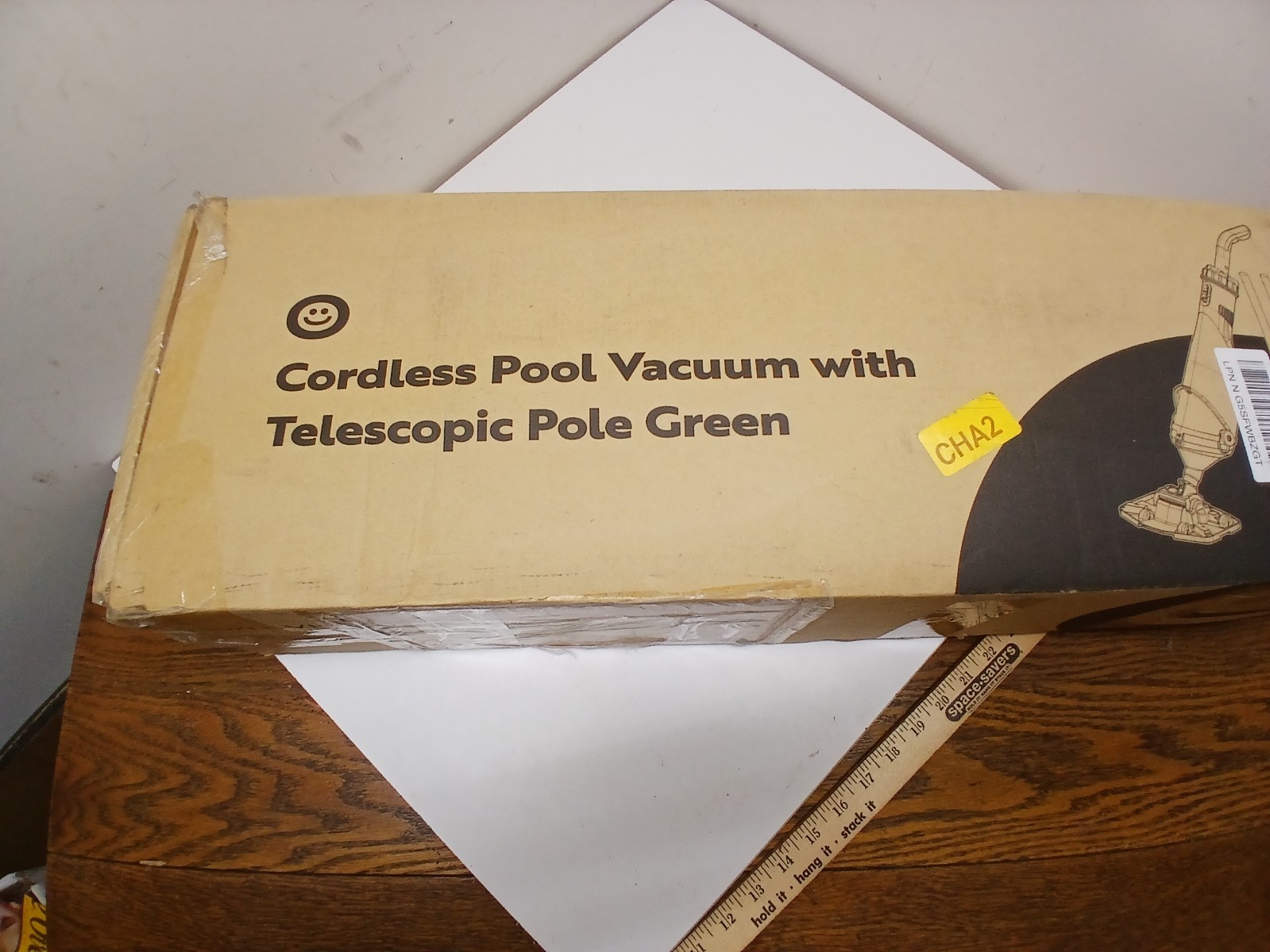 Cordless Pool Vacuum with Telescopic & Extension Poles 9.12ft, 18.5 GPM Suction