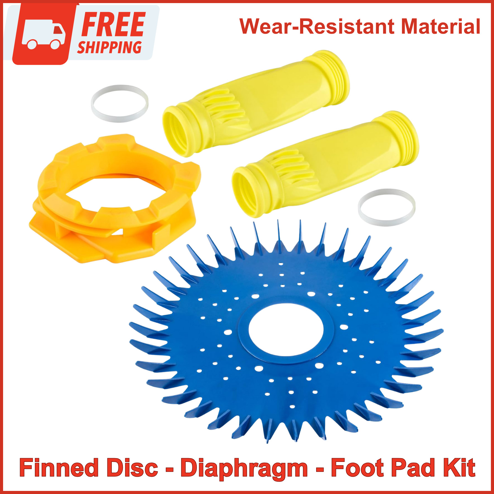 Pool Cleaner For Zodiac Baracuda G2 G3 G4, W70329 Finned Disc, W69698 Diaphragm