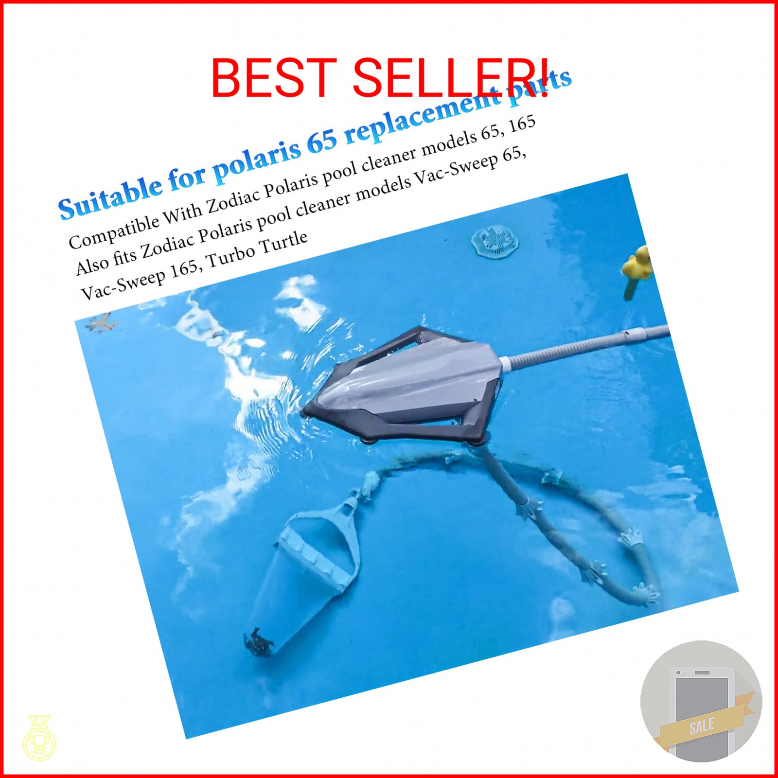 Pool Cleaner All Purpose Bag 6-206-00 Compatible with Zodiac Polaris 165, 65 Poo