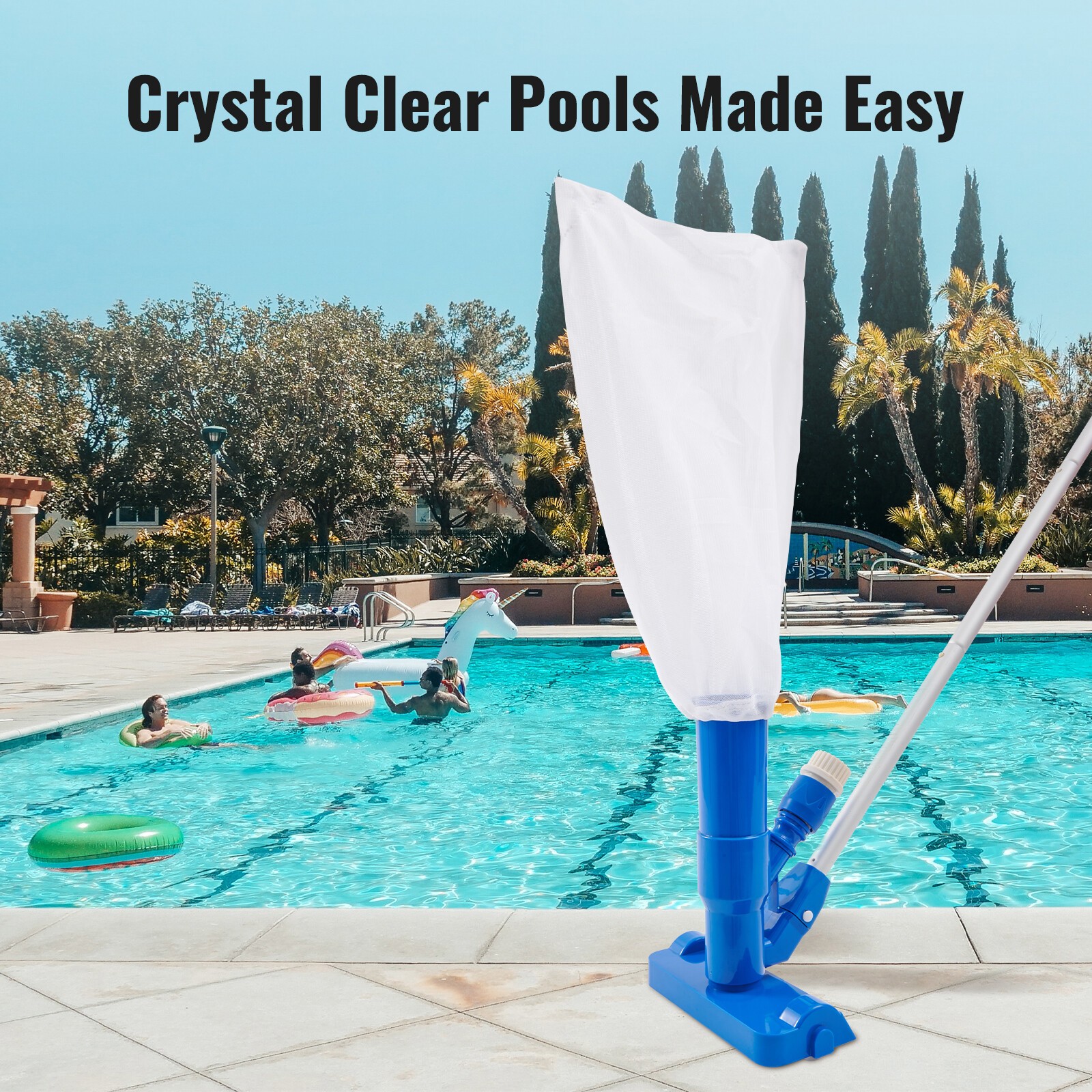 Swimming Pool Spa Suction Vacuum Head Cleaner Cleaning Kit Pool Accessories Tool