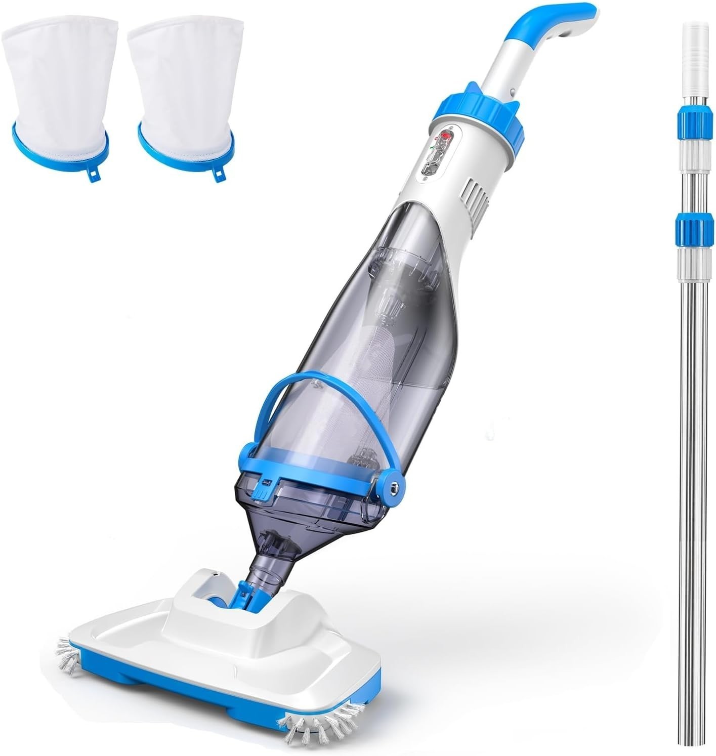 2026 Rechargeable Pool Vacuum with 18.5 GPM Suction – Effortless Cleaning
