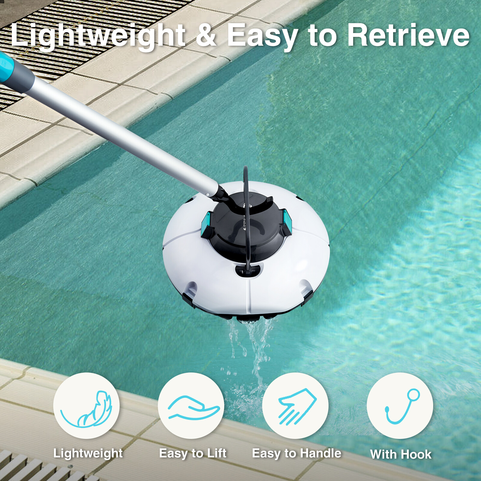 Upgrade Cordless Robotic Pool Vacuum Cleaner Above Ground Pools Robot