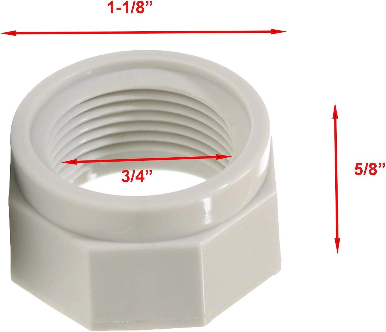 280, 380, 480, 180 Pool Cleaner Feed Hose Nut D15 For Zodiac Polaris 280, 380…