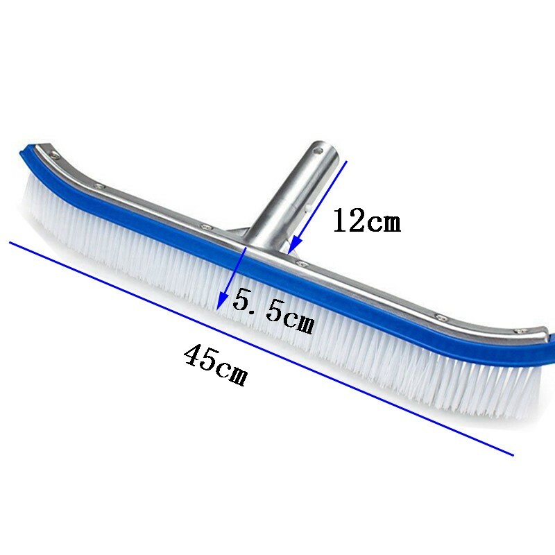 US (3 Styles) Aluminium Swimming Pool Cleaning Brush Head Heavy Duty Wall Floor