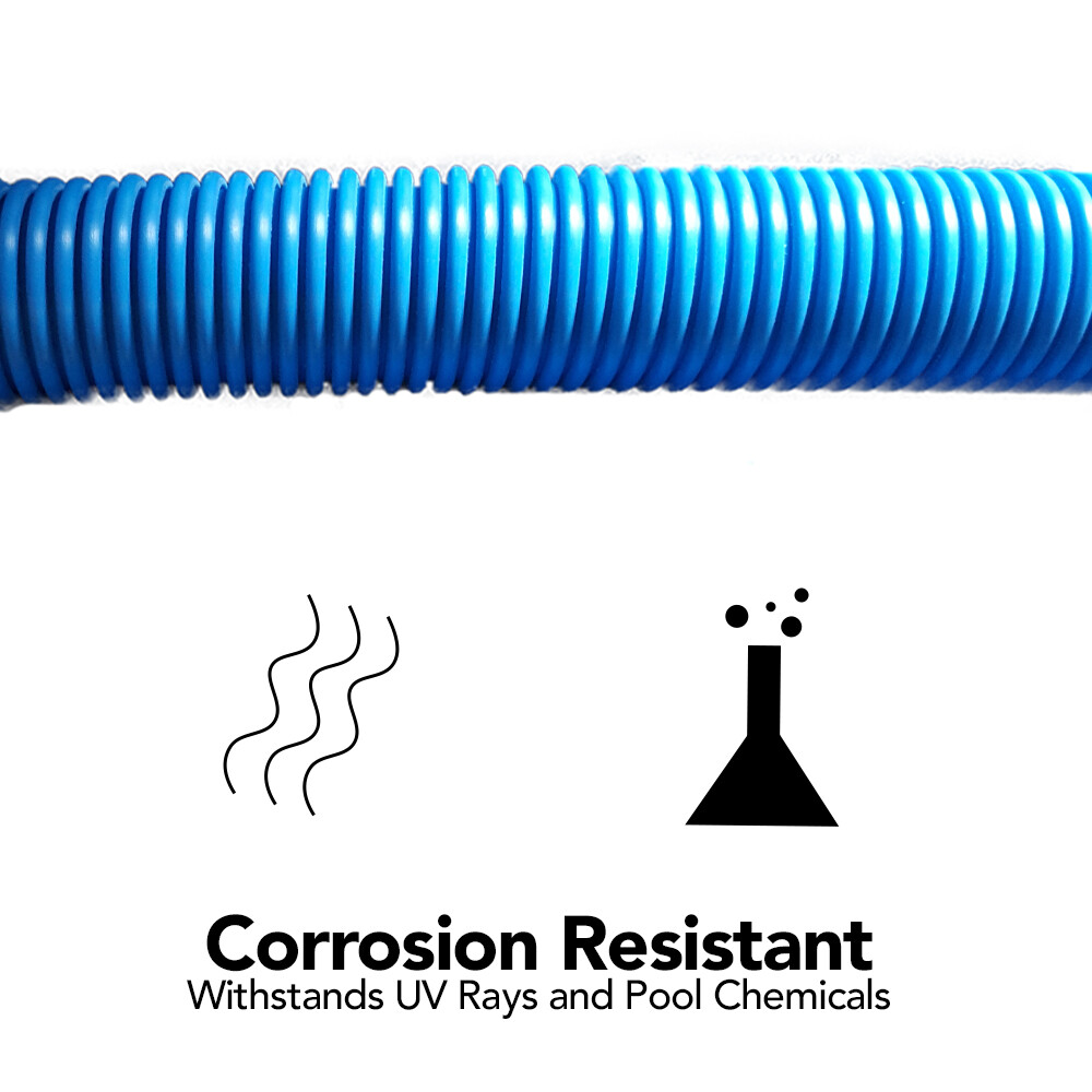 Puri Tech Pool Cleaner Vac Hose Kreepy Krauly Barracuda 1.5 in x 4 ft Blue 9 pk