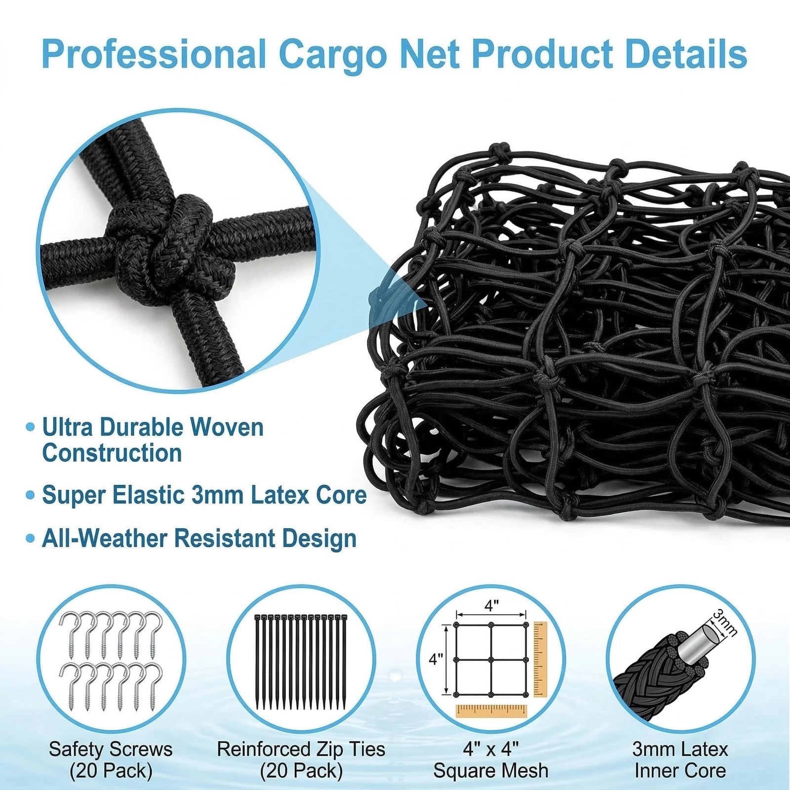 Extra Large Pool Float Storage Net, 71 »×47 » Hanging Swimming Pool Organizer…