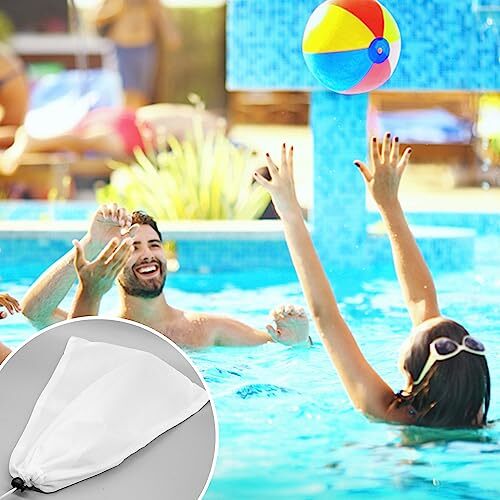 4 Pack Pool Leaf Vacuum Net Bag Replacement for Swimming Pool
