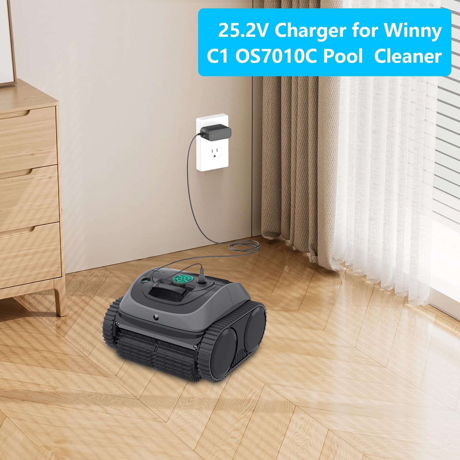 Charger for WYBOT 2026 C1 and Winny A1 C1 Robotic Pool Vacuum, with Winny A1O…