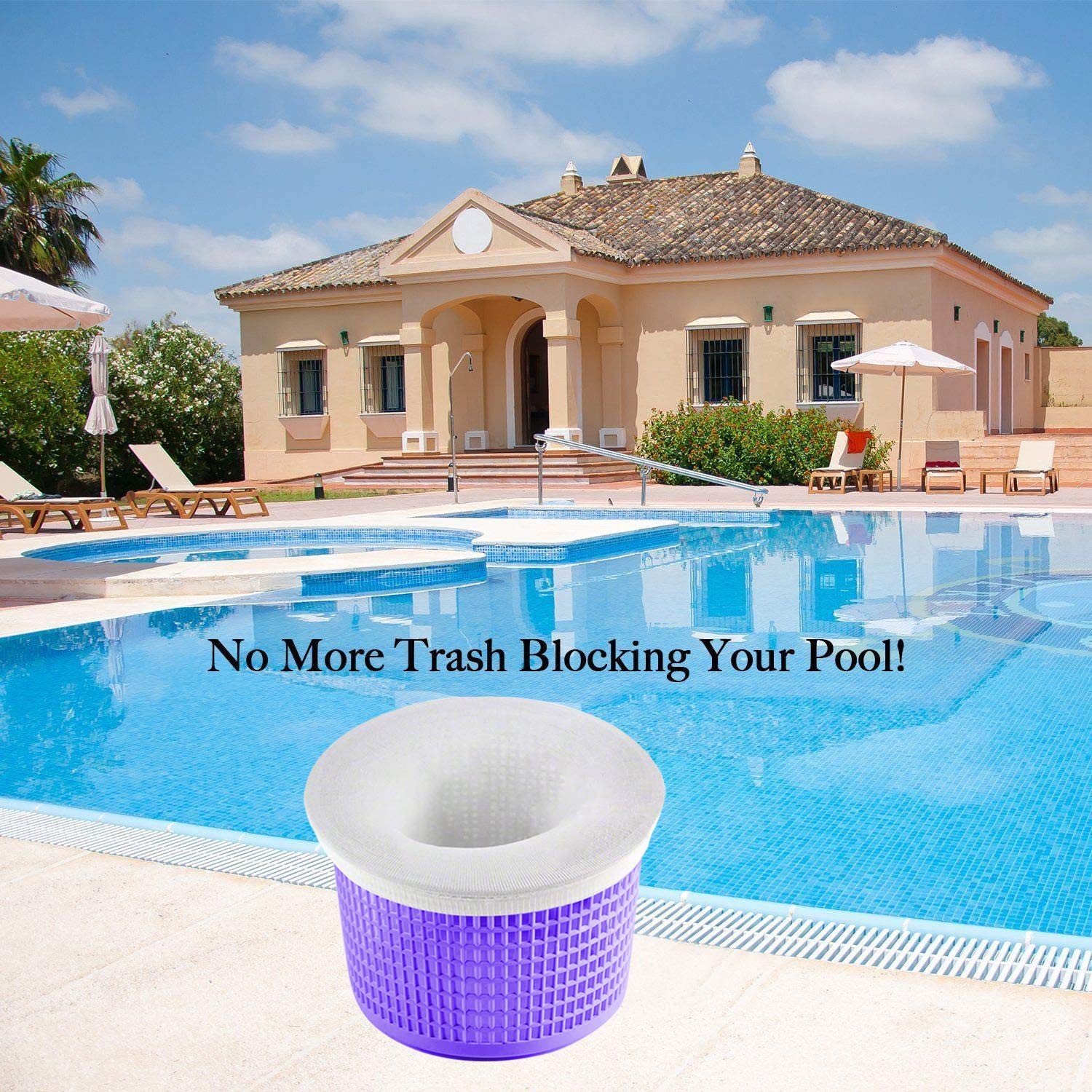 60-Pack of Pool Skimmer Socks – Filters Baskets, Skimmers Cleans Debris and L…