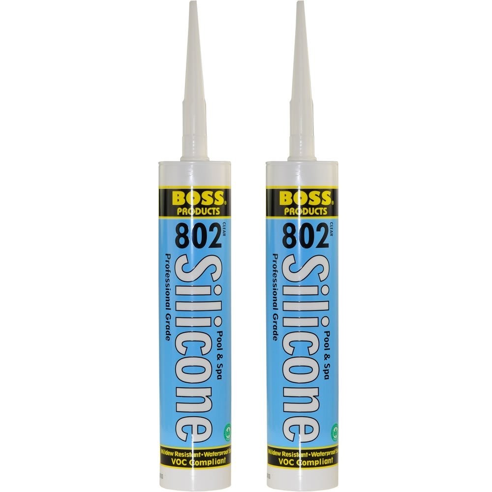 2-Pack Clear Silicone Sealant for Pool, Spa & Household – 2 x 280ML Tubes