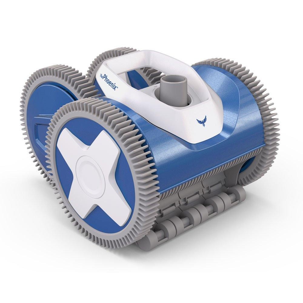 Hayward Phoenix 4X 4-Wheel Suction Side Pool Cleaner – Rubber Tire Treads, Easy