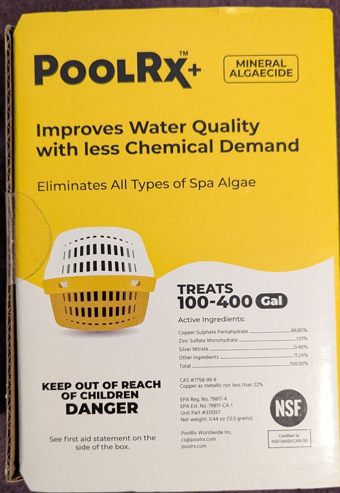 PooI RX+ Worldwide spa unit 100-400 gallons Free Shipping Pool Supplies Mineral