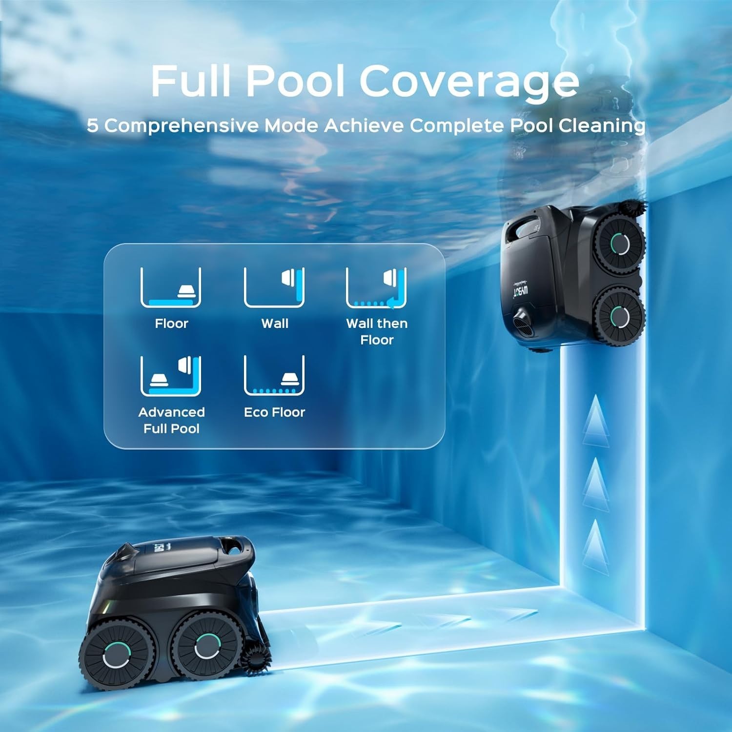 WYBOT B1 Cordless Robotic Pool Vacuum Inground Pools App Navigation 2026 NEW