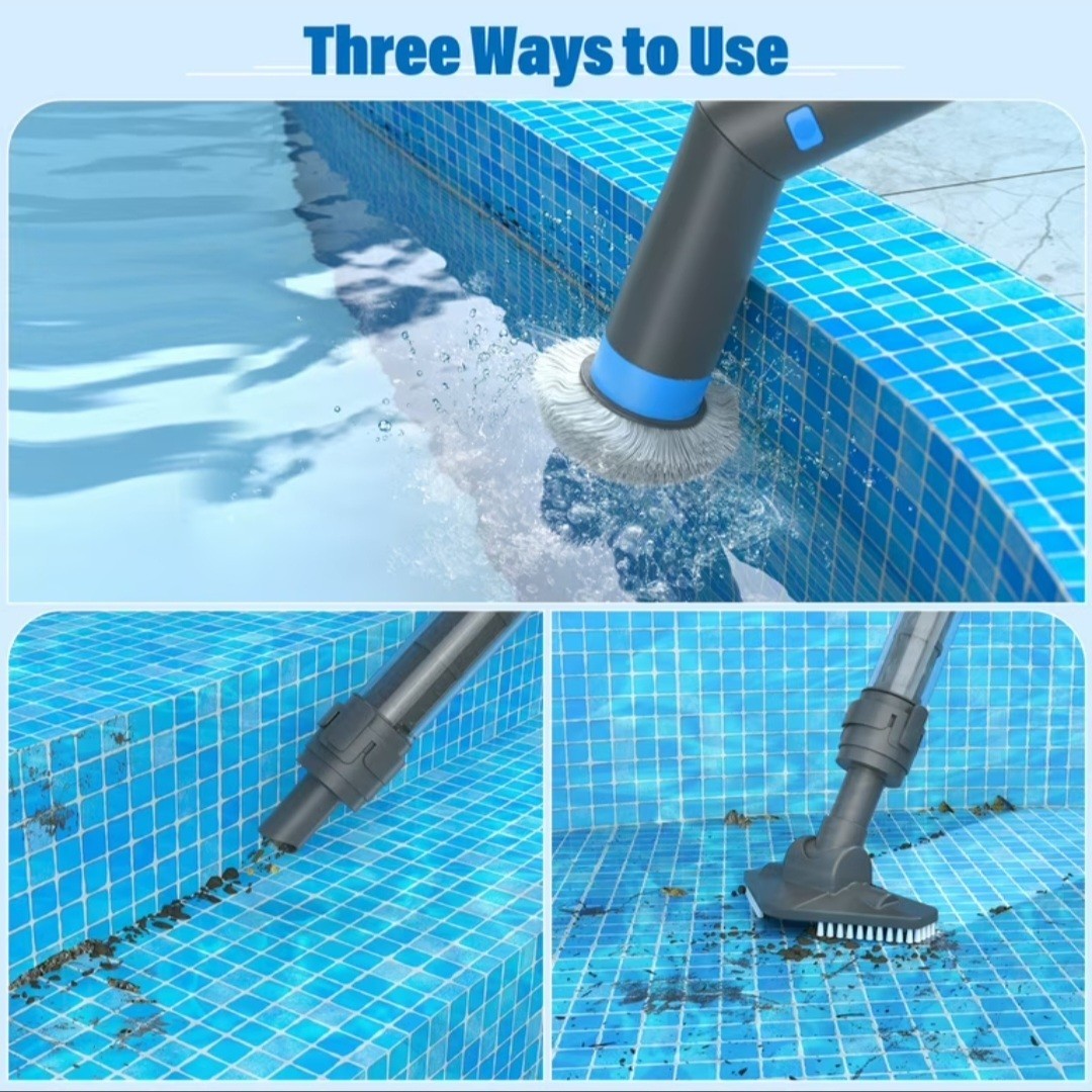 Efurden Rechargeable Pool Stick Vacuum Cleaner For Pools Spas Hot Tubs