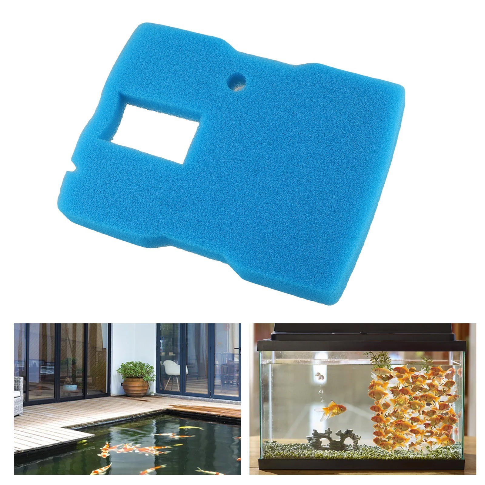 Replacement Blue Sponge Filter Pad for All in One Pond For CUF6000 Kits