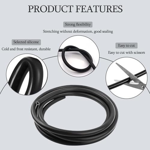 vvag 10 FT Vacuum Hose Automotive, Tubing Hose Silicone Pipe Vacuum 5/16 Inch