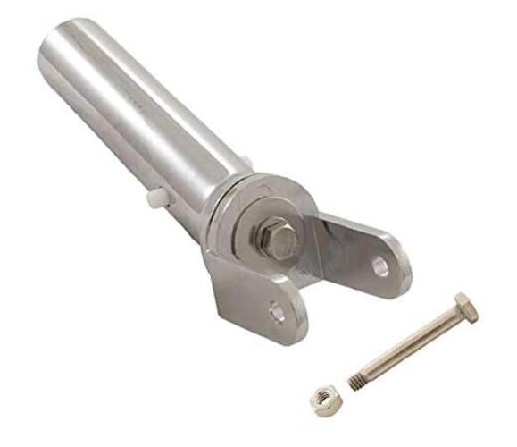 Swimming Pool Chrome Plated Metal Swivel Vacuum Head Handle with Stainless