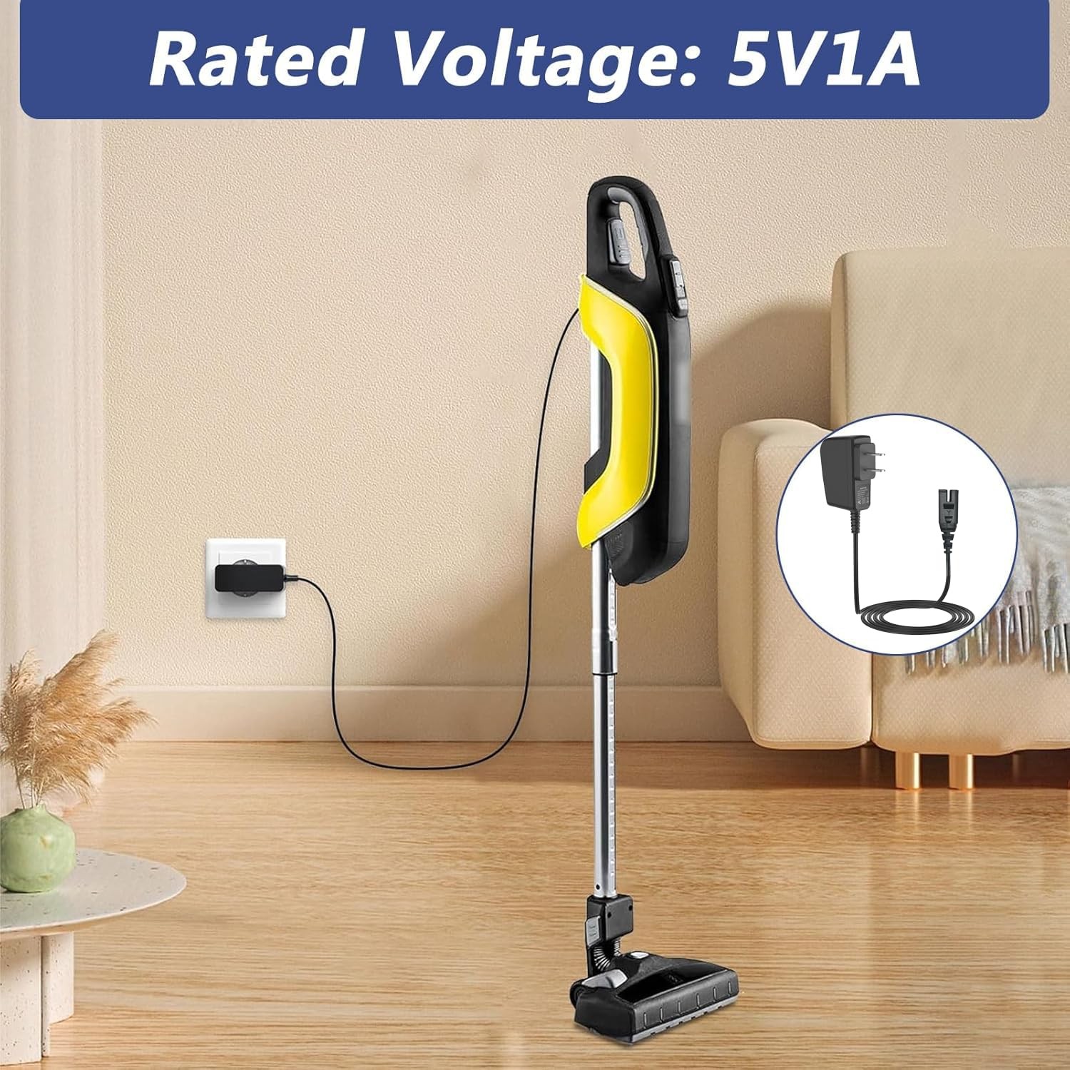 Charger for Intex Rechargeable Handheld Pool Vacuum, 5V USB Charging Cord Pow…