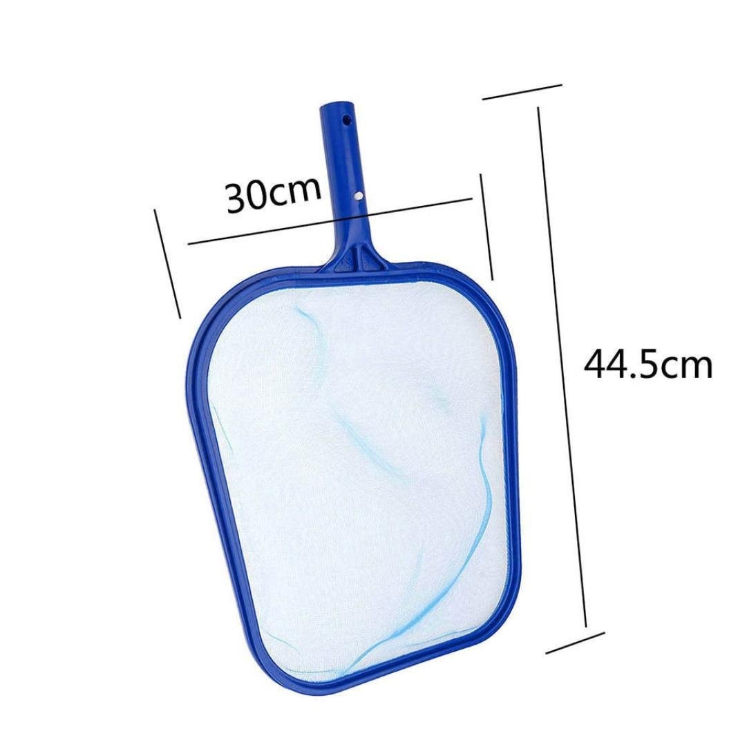 Hanheld Pool net skimmer for leaves and dirt with pole for deep pools