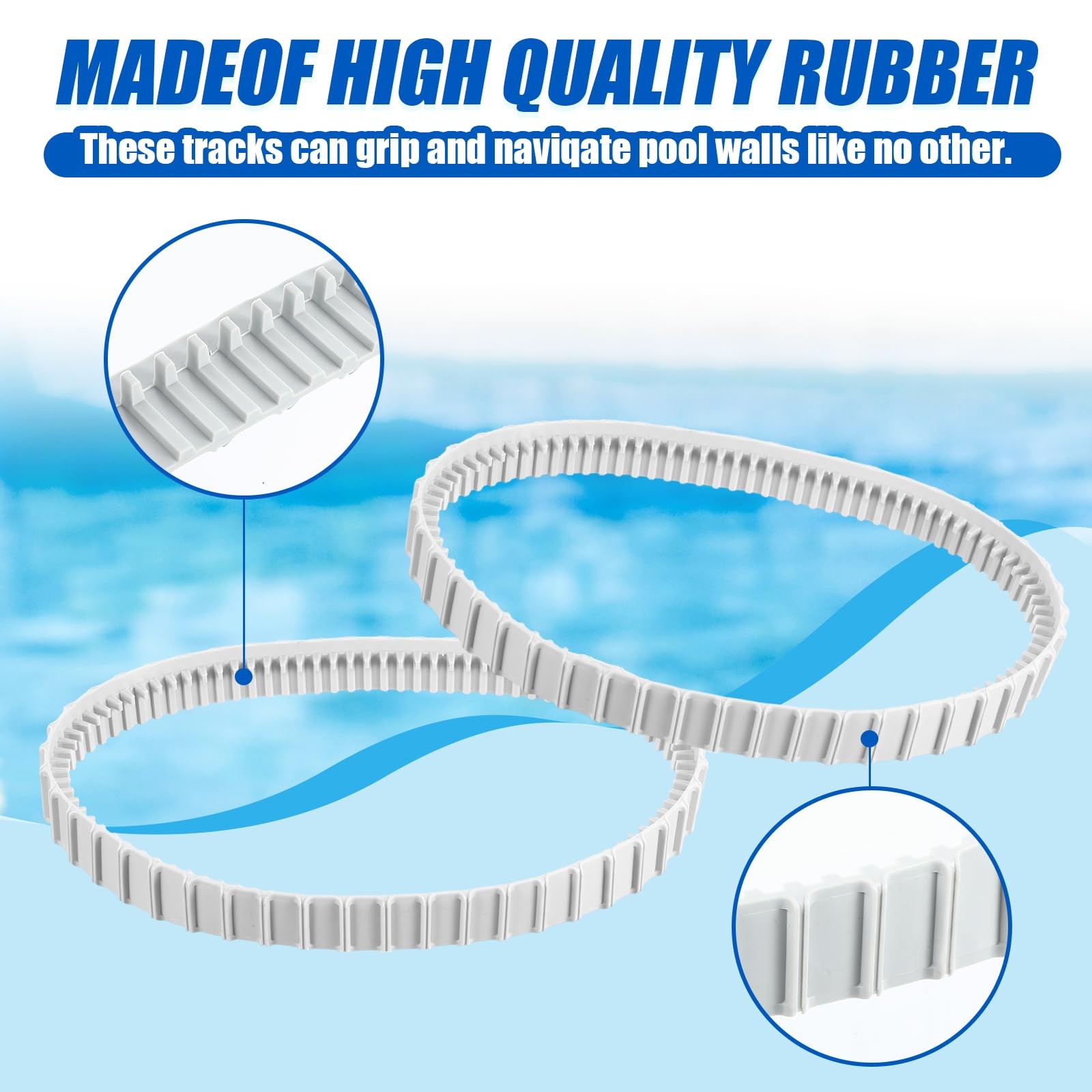 Menkxi 6 Pack Pool Cleaner Accessories Compatible with Maytronics white, gray