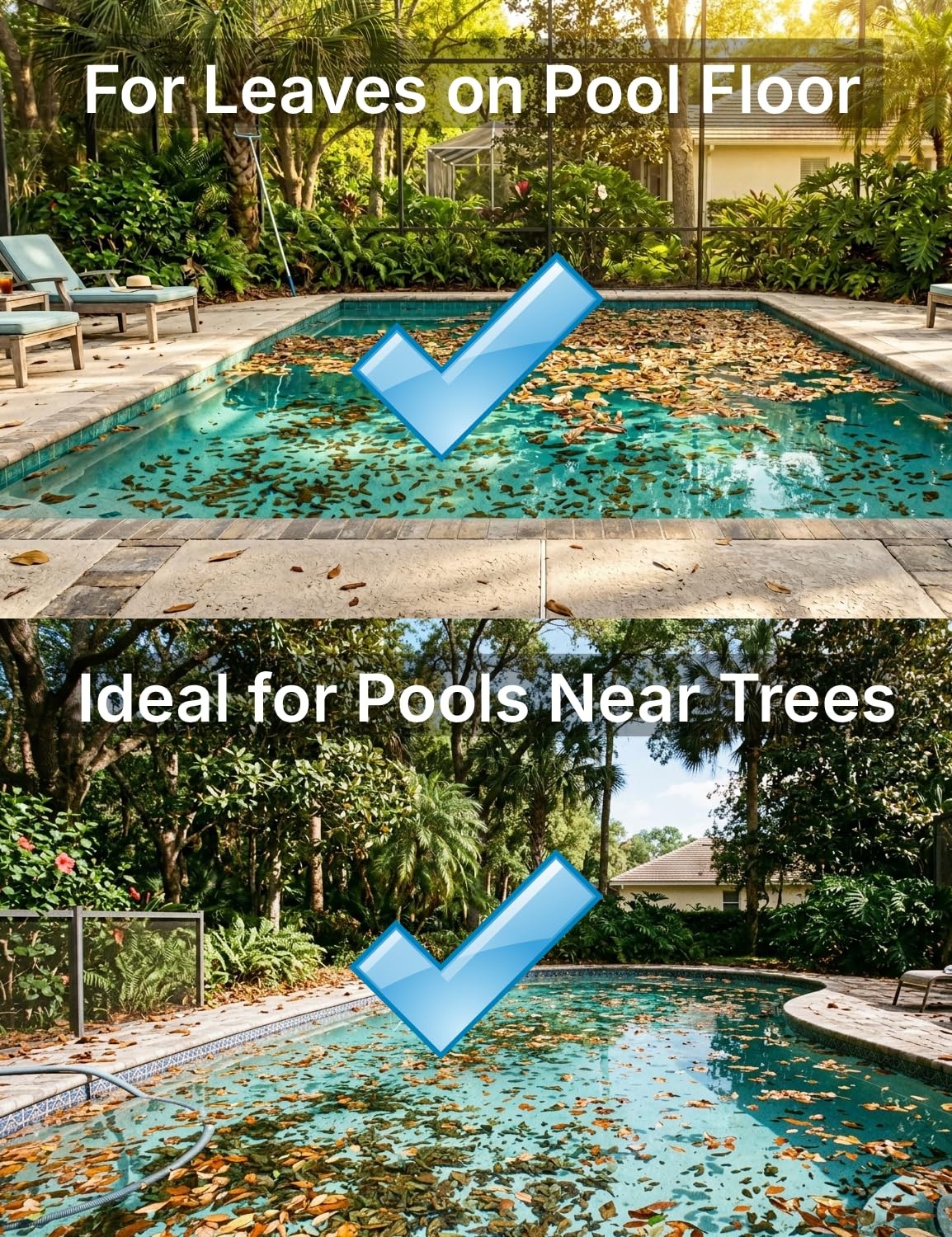 Automatic Leaf Robotic Pool Vacuum Cleaner Heavy‑Duty Pool Opening Heavy Debr…