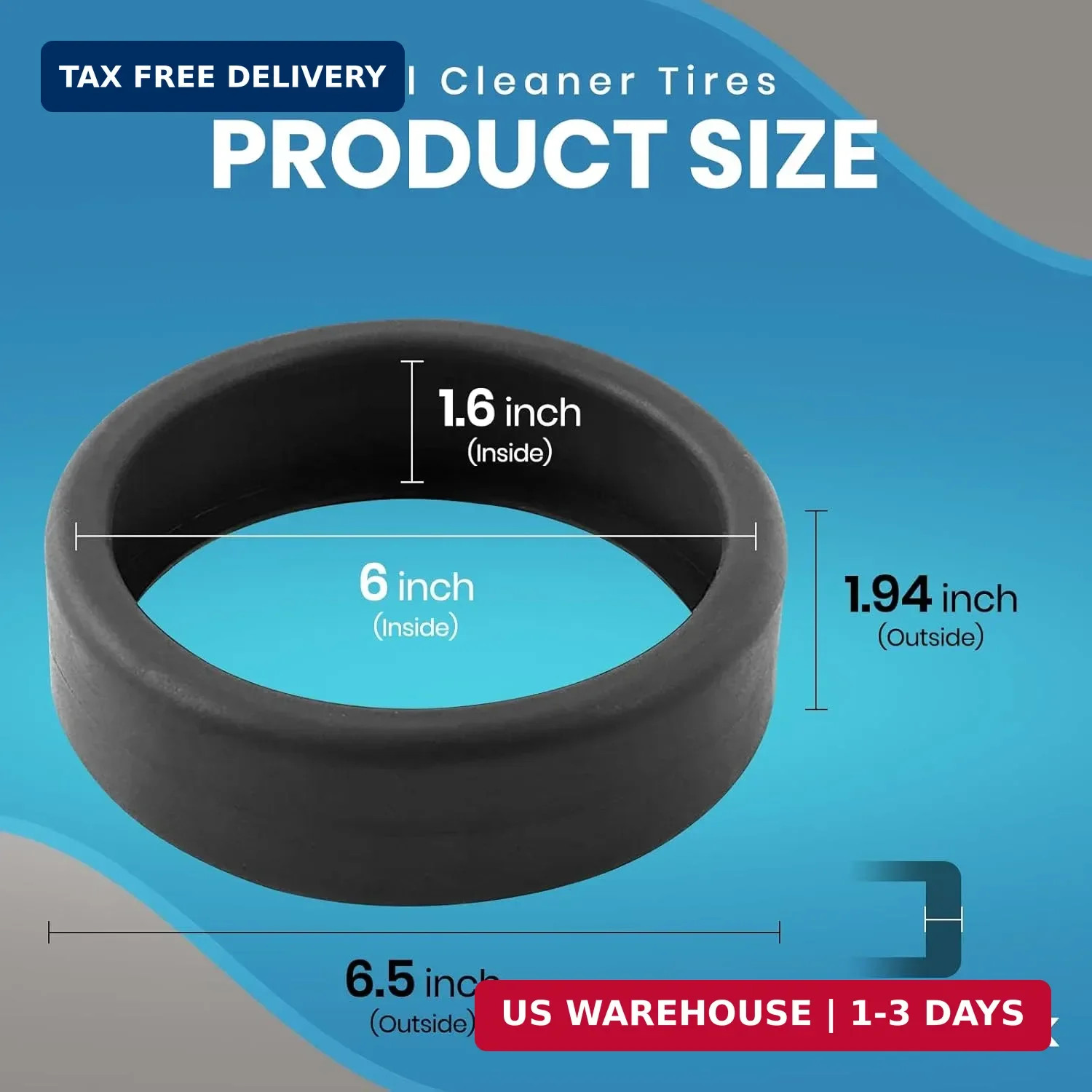 (3-Pack) Calvana Pool Cleaner Tires, 48-232 Replacement Compatible with Zodiac P