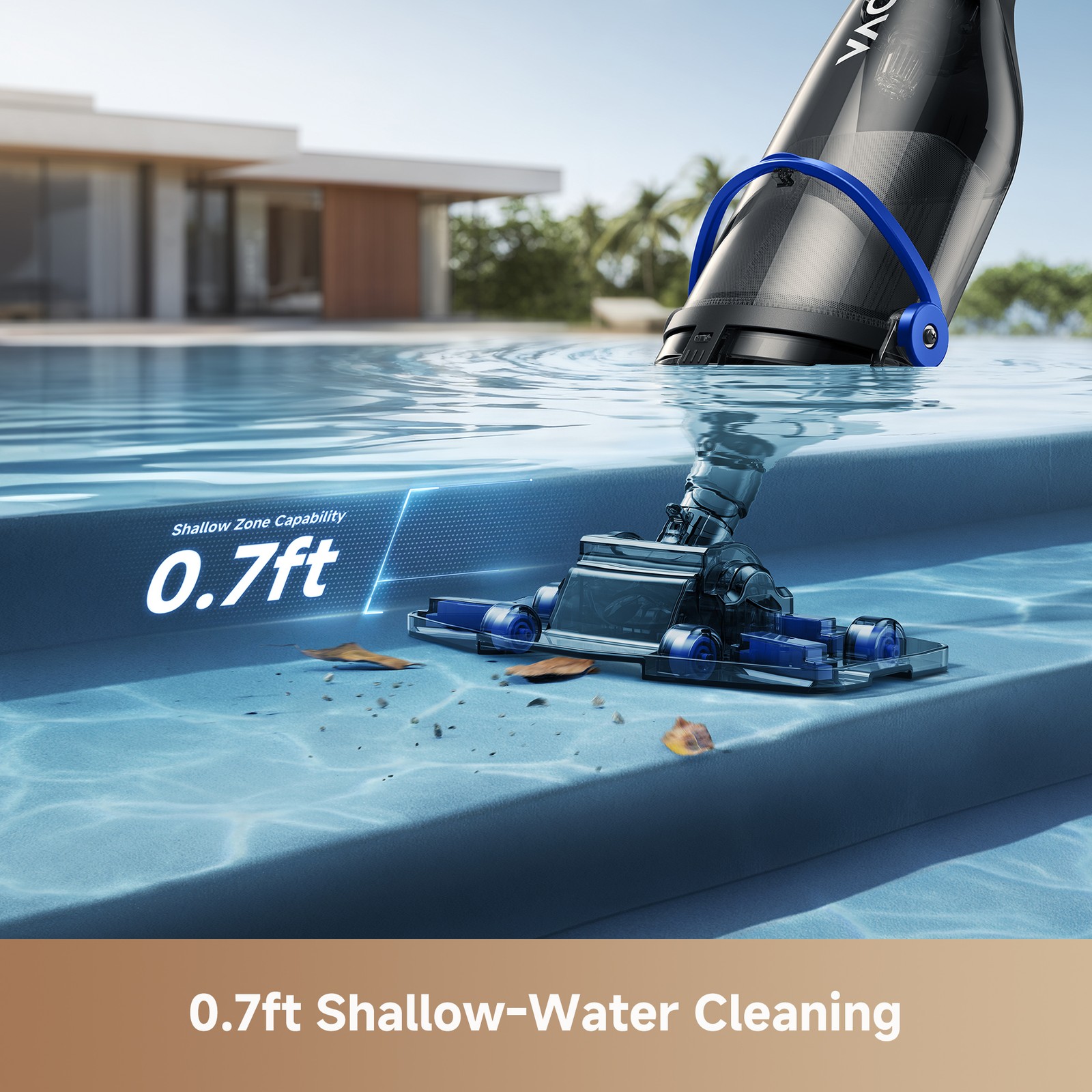 MOVA Handler V10 Cordless Handheld Pool Vacuum, 4,200LPH Suction 60min Runtime