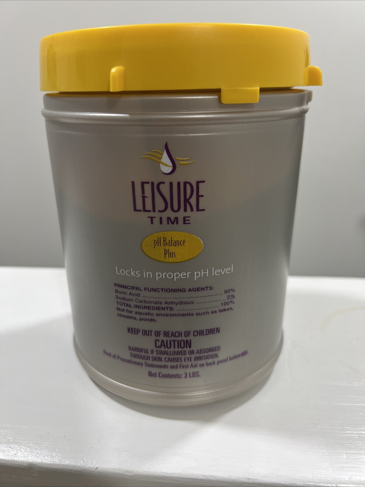 Advantis Leisure Time 45410A 3lb pH Balance Plus / Hard Water – Case of 6