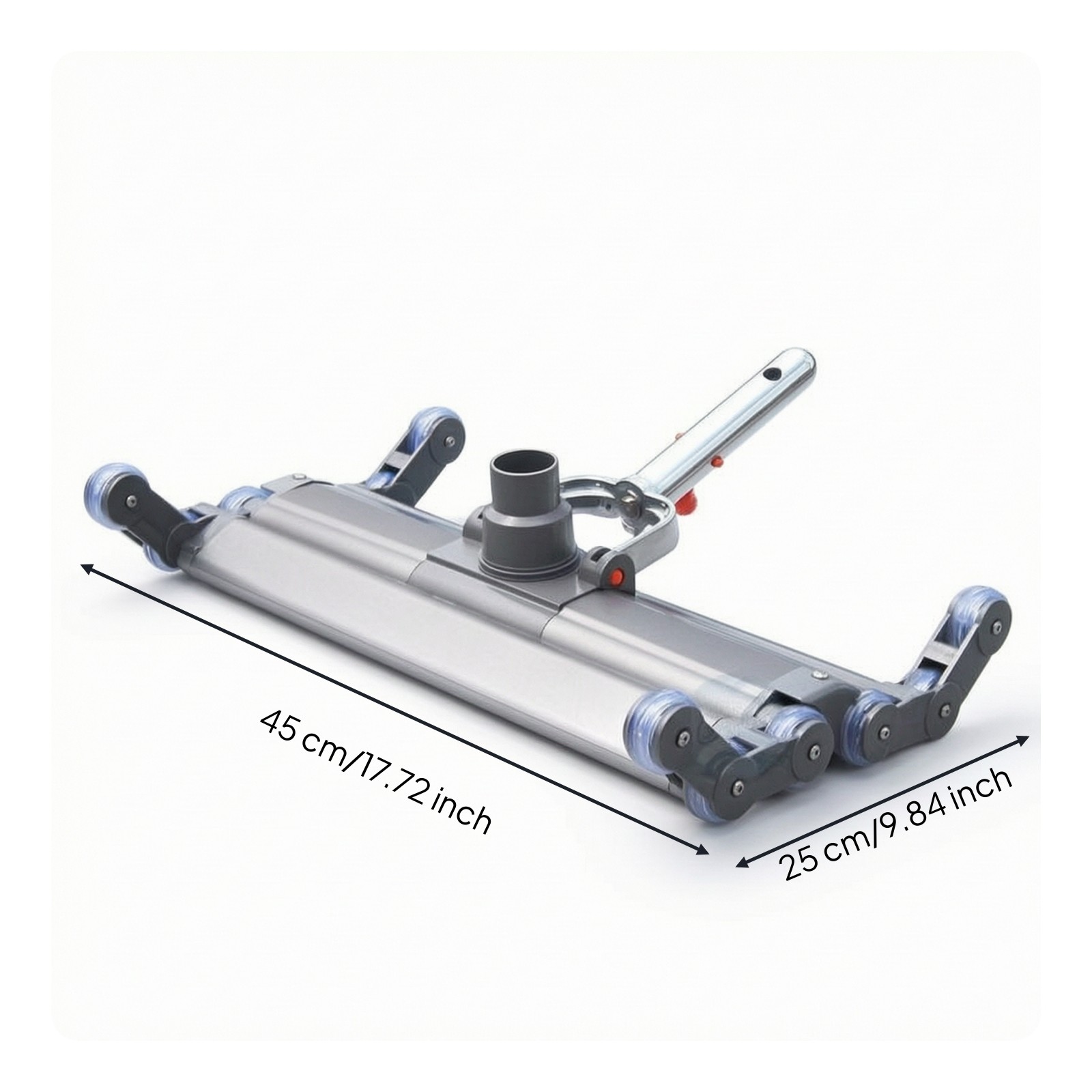 Pool Vacuum Head with Wheels Weighted Pool Vacuum Head Slim Design