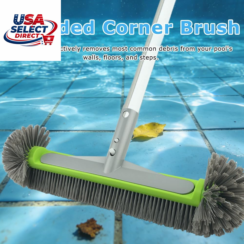 3PCS Pool Cleaning Kit – Skimmer Net, 17&Prime; Brush & Sponge Scrub