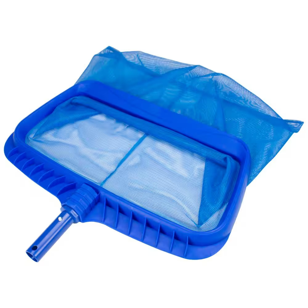 Heavy-Duty Deep-Bag Swimming Pool Leaf Rake Skimmer Head – Fits Most Poles