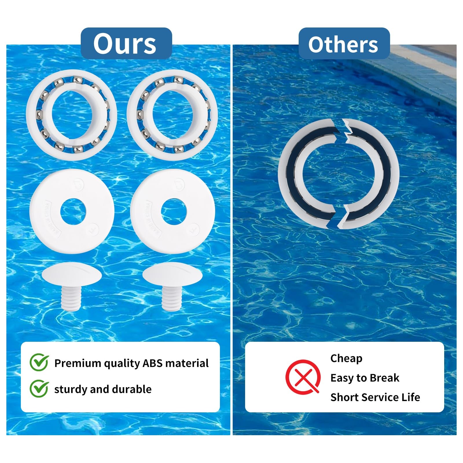 ARPOVIST 16 PCS Pool Cleaner Rebuild Kit for Polaris 280 white