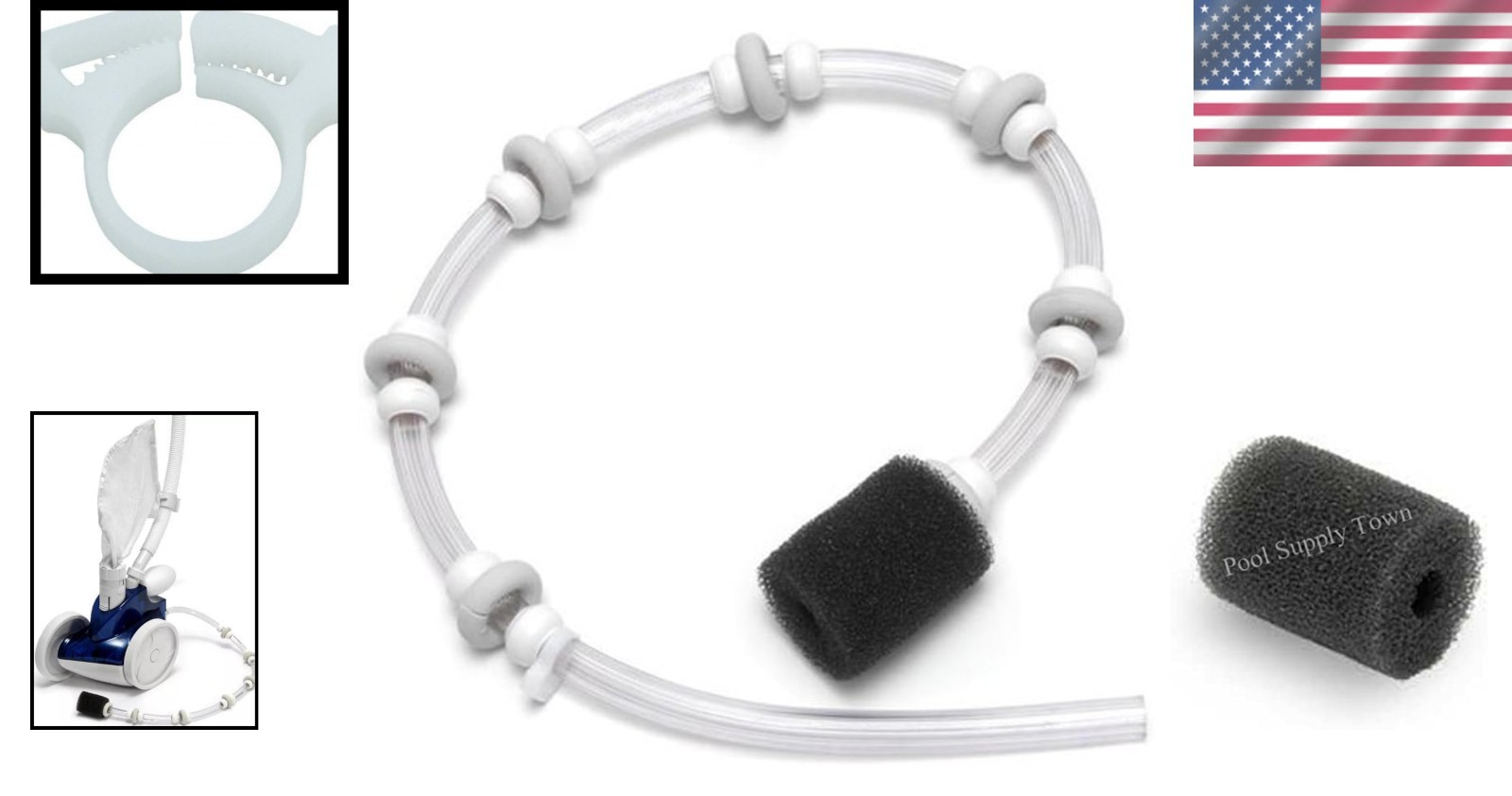 3FT Sweep Hose Kit for Zodiac Polaris 360 Pool Cleaners – Complete Set