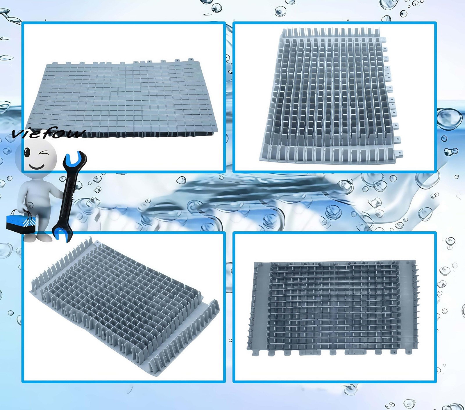 Viefow 6101641-R2 Pool Cleaner Climbing Repair Part for Dolphi-n Robotic Gray